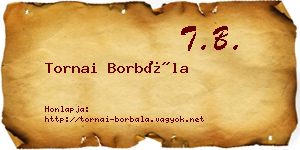 Tornai Borbála névjegykártya