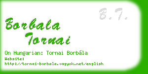 borbala tornai business card